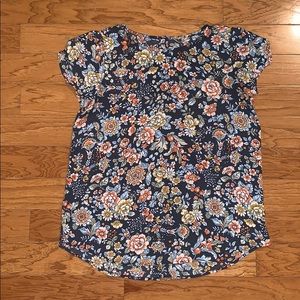 LOFT XSP Floral Blouse